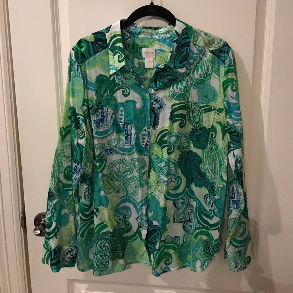 Chico’s long sleeved blouse